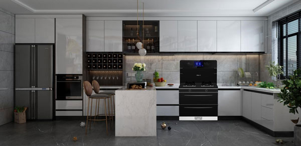 新城注册集成灶厨房