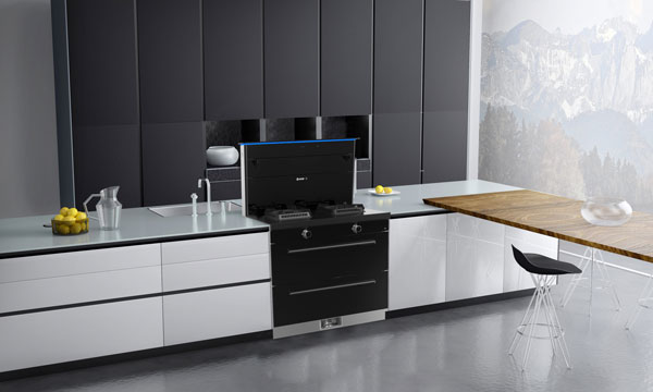 新城注册AIoT高端集成灶厨房