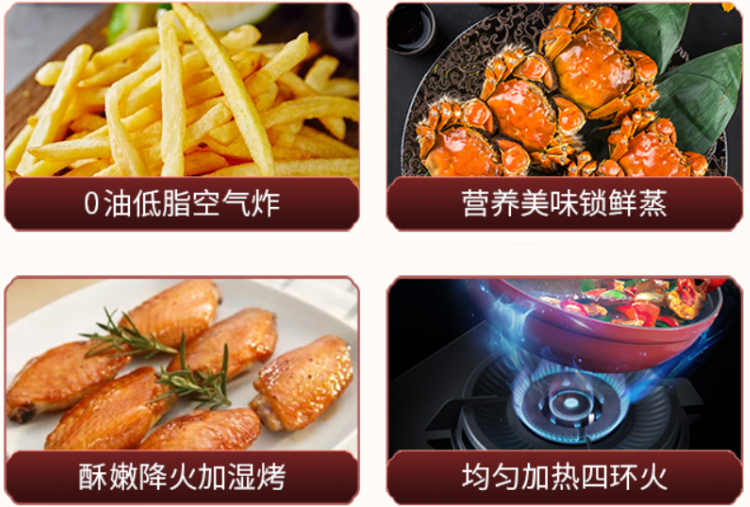 新城注册蒸烤炸集成灶