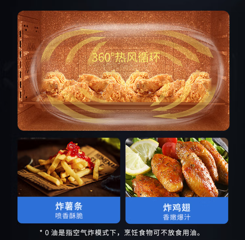 新城注册蒸烤炸集成灶热风循环